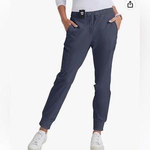 Greys anatomy Kira jogger scrubs in “Steel”